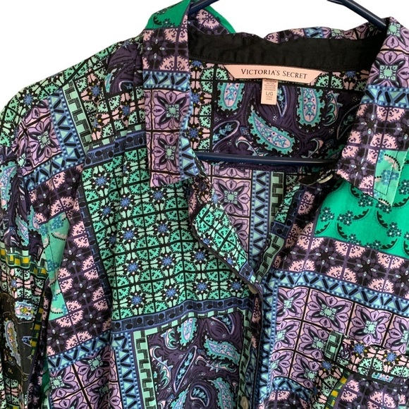 Victoria’s Secret Bundle Group Lot of 2 Sleep Shirts Women’s Size Large Tops - Picture 3 of 8